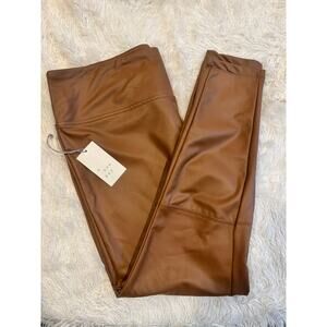 A new Day Women’s Faux Leather Leggings Caramel Size XL